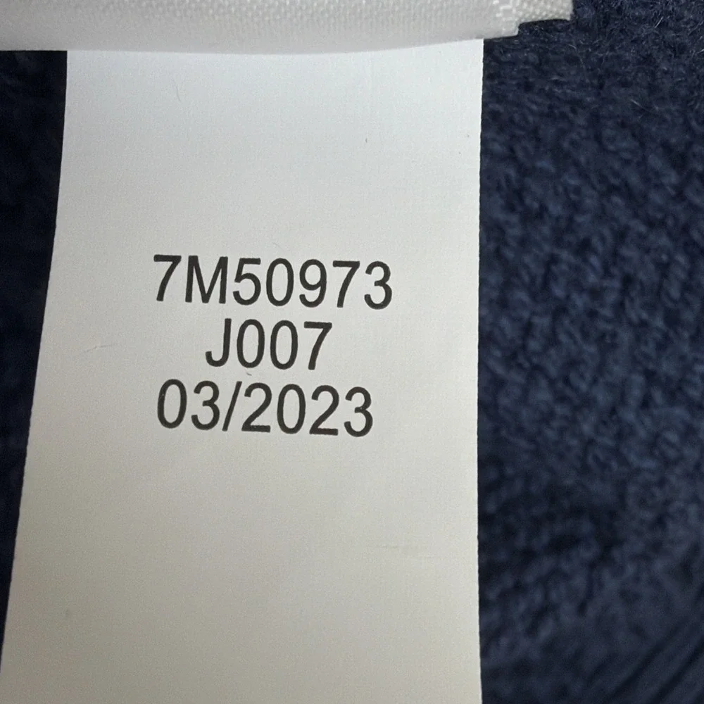Lucky Brand Men's Blue Henley Sweater Size L Knit Pullover Long Sleeve